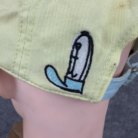 SpongeBob SquarePants Yellow Embroidered Cap With Adjustable Strap For Adults - Picture 6 of 16